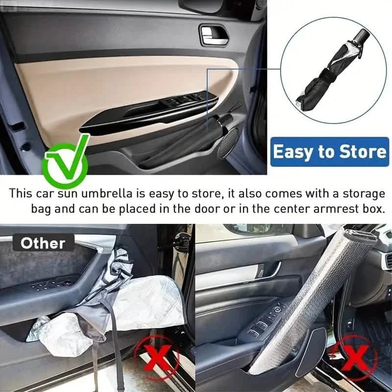 HeatShield Car Umbrella - Beat the Heat in Seconds