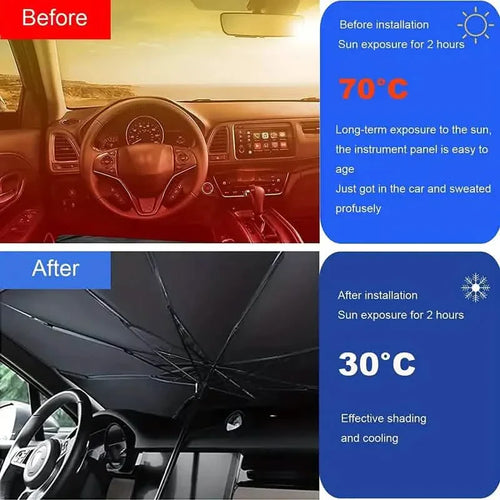 HeatShield Car Umbrella - Beat the Heat in Seconds